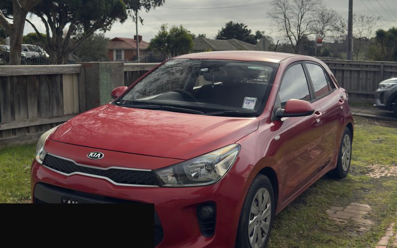 Kia Rio after a pre-sale detail